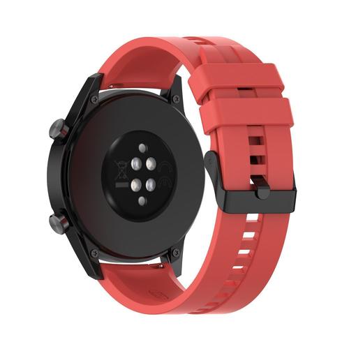 Cadorabo Bracelet Silicone 20mm Compatible Avec Samsung Galaxy Watch 42mm / S2 Classic En Rouge - Bracelet De Remplacement Pour Huawei Watch 2 Pour Nokia Steel Pour Lg Watch Sport Etc