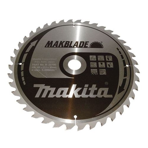 Lame de scie MAKBLADE (B-32786) pour une coupe nette dans le bois (Medium Cut) - Makita B-32786