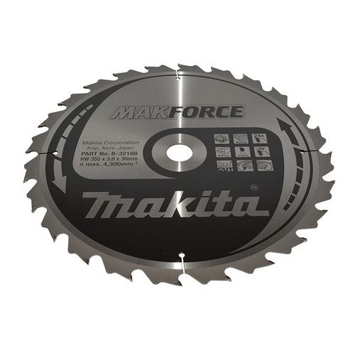 Lame de scie MAKFORCE (B-32188) pour une coupe rapide dans le bois (Fast Cut) - Makita B-32188