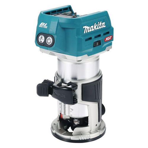 Défonceuse/affleureuse 6-8mm sur accu XGT 40Vmax 8mm (4 en 1) + MAKPAC (sans accus ni chargeur) - Makita RT001GZ16