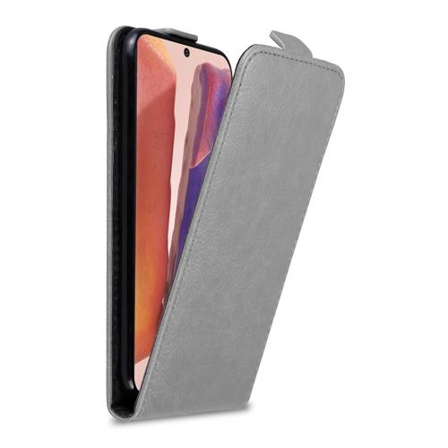 Cadorabo Housse Compatible Avec Samsung Galaxy Note 20 Plus En Gris Titane - Étui De Protection Au Design Flip Avec Fermeture Magnétique