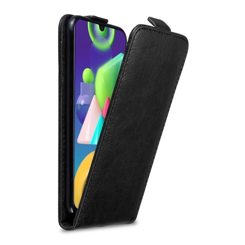 Coque Pour Samsung Galaxy M31 En Noir Nuit Housse De Protection Étui Au Design Flip Avec Fermeture Magnétique