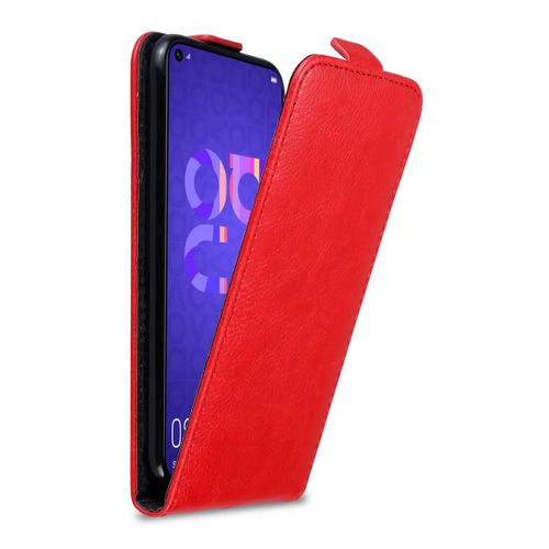 Cadorabo Housse Compatible Avec Honor 20 / 20s / Huawei Nova 5t En Rouge De Pomme - Étui De Protection Au Design Flip Avec Fermeture Magnétique