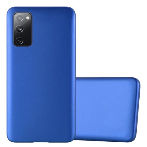 Coque Pour Samsung Galaxy S20 Fe En Bleu Métallique Housse De Protection Étui En Silicone Tpu Flexible