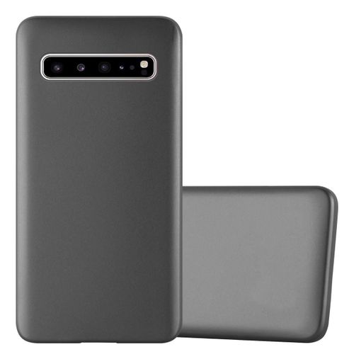 Coque Pour Samsung Galaxy S10 5g En Metallic Gris Housse De Protection Étui En Silicone Tpu Flexible