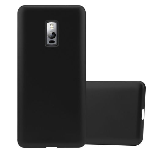 Cadorabo Housse Compatible Avec Oneplus One En Metallic Noir - Étui De Protection En Silicone Tpu Flexible