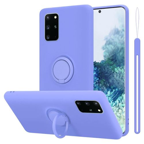 Cadorabo Housse Compatible Avec Samsung Galaxy S20 Plus En Liquid Light Purple - Étui De Protection En Silicone Tpu Flexible Avec Anneau