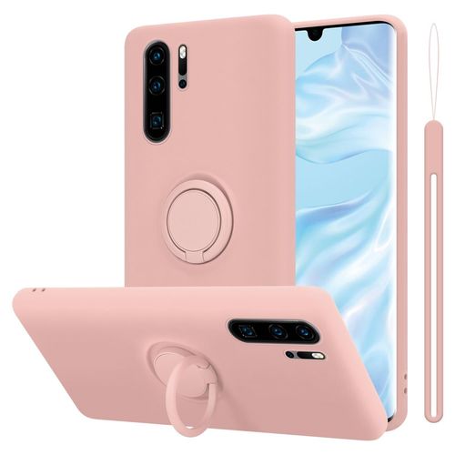 Cadorabo Housse Compatible Avec Huawei P30 Pro En Liquid Pink - Étui De Protection En Silicone Tpu Flexible Avec Anneau