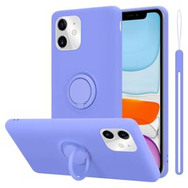 Cadorabo Housse Compatible Avec Apple Iphone 11 En Liquid Light Purple - Étui De Protection En Silicone Tpu Flexible Avec Anneau