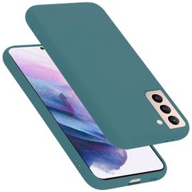 Cadorabo Housse Compatible Avec Samsung Galaxy S21 Plus En Liquid Green - Étui De Protection En Silicone Tpu Flexible