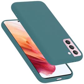 Coque Pour Samsung Galaxy S21 5g En Liquid Green Housse De Protection Étui En Silicone Tpu Flexible