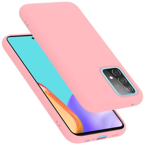 Coque Pour Samsung Galaxy A52 (4g / 5g) / A52s En Liquid Pink Housse De Protection Étui En Silicone Tpu Flexible