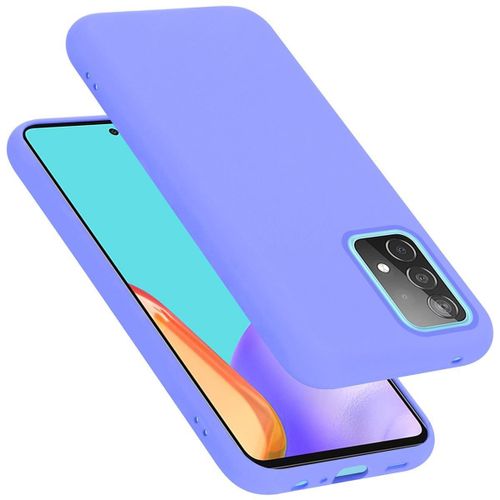 Coque Pour Samsung Galaxy A52 (4g / 5g) / A52s En Liquid Light Purple Housse De Protection Étui En Silicone Tpu Flexible