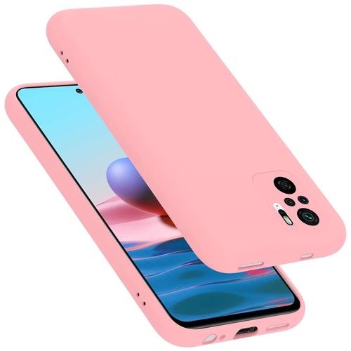 Coque Pour Xiaomi Redmi Note 10 4g / Redmi Note 10s En Liquid Pink Housse De Protection Étui En Silicone Tpu Flexible