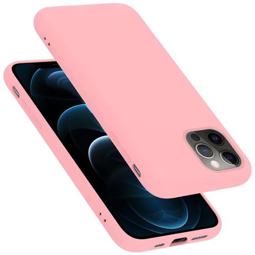 Coque Pour Apple Iphone 12 / 12 Pro En Liquid Pink Housse De Protection Étui En Silicone Tpu Flexible