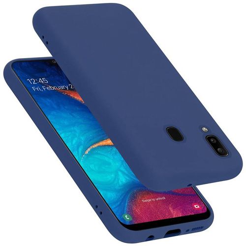 Coque Pour Samsung Galaxy A20 / A30 / M10s En Liquid Blue Housse De Protection Étui En Silicone Tpu Flexible