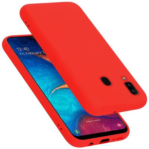 Coque Pour Samsung Galaxy A20 / A30 / M10s En Liquid Red Housse De Protection Étui En Silicone Tpu Flexible