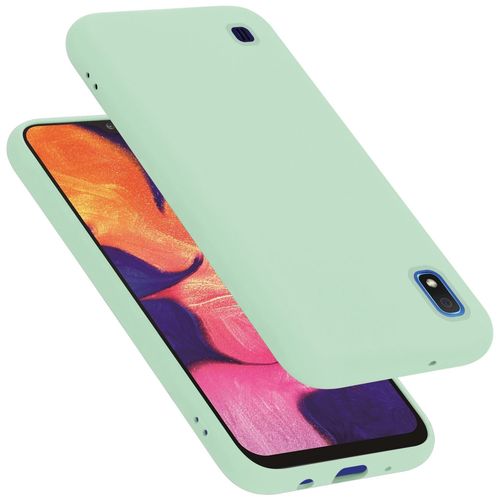 Cadorabo Housse Compatible Avec Samsung Galaxy A10 / M10 En Liquid Light Green - Étui De Protection En Silicone Tpu Flexible