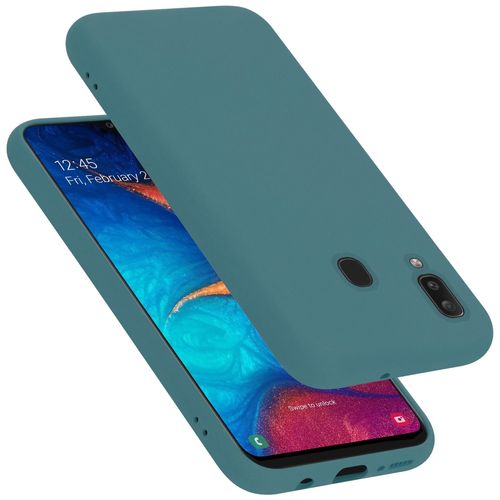Cadorabo Housse Compatible Avec Samsung Galaxy A20 / A30 / M10s En Liquid Green - Étui De Protection En Silicone Tpu Flexible
