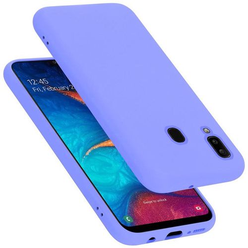 Coque Pour Samsung Galaxy A20 / A30 / M10s En Liquid Light Purple Housse De Protection Étui En Silicone Tpu Flexible