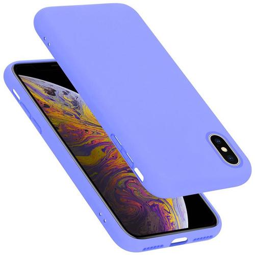 Cadorabo Housse Compatible Avec Apple Iphone X / Xs En Liquid Light Purple - Étui De Protection En Silicone Tpu Flexible