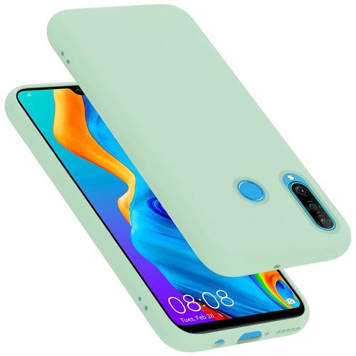 Cadorabo Housse Compatible Avec Huawei P30 Lite En Liquid Light Green - Étui De Protection En Silicone Tpu Flexible