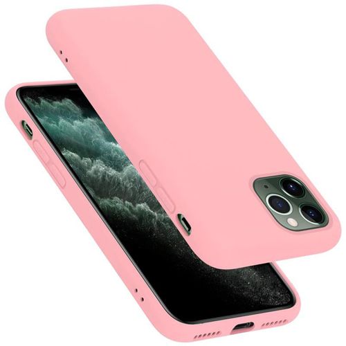 Coque Pour Apple Iphone 11 Pro Max En Liquid Pink Housse De Protection Étui En Silicone Tpu Flexible
