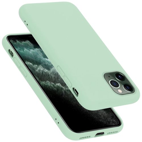 Cadorabo Housse Compatible Avec Apple Iphone 11 Pro Max En Liquid Light Green - Étui De Protection En Silicone Tpu Flexible