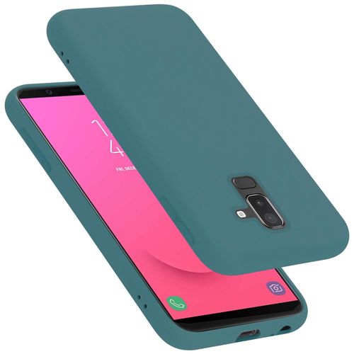 Cadorabo Housse Compatible Avec Samsung Galaxy A6 Plus 2018 En Liquid Green - Étui De Protection En Silicone Tpu Flexible