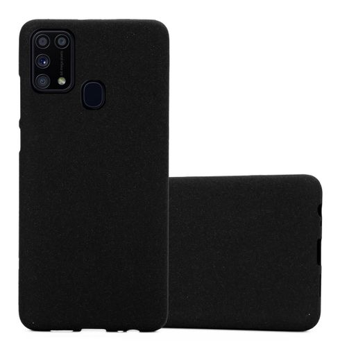 Coque Pour Samsung Galaxy M31 En Frost Noir Housse De Protection Étui En Silicone Tpu Flexible