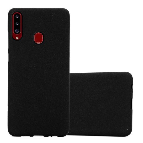 Coque Pour Samsung Galaxy A20s En Frost Noir Housse De Protection Étui En Silicone Tpu Flexible