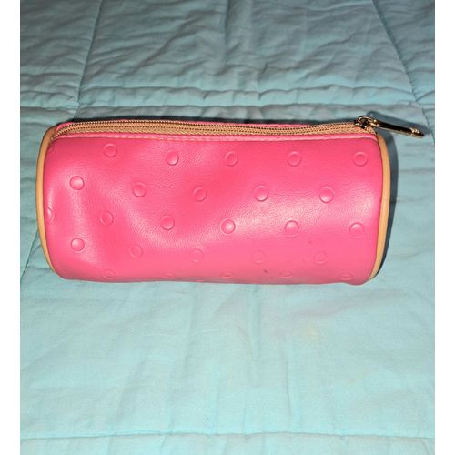 Trousse à maquillage de toilette Estée Lauder rose et or sac femme