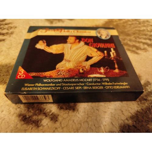 Coffret De 3 Cd : Don Giovanni - I Grandi Della Classica - Complete Opera In Two Acts - Wolfgang Amadeus Mozart ( 1756 - 1791) - Produit Rare