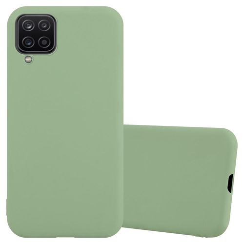 Cadorabo Housse Compatible Avec Samsung Galaxy A12 / M12 En Candy Vert Pastel - Étui De Protection En Silicone Tpu Flexible