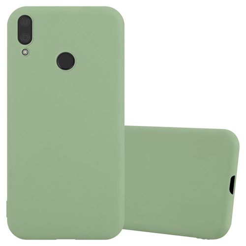 Cadorabo Housse Compatible Avec Huawei Y7 2019 / Y7 Prime 2019 En Candy Vert Pastel - Étui De Protection En Silicone Tpu Flexible