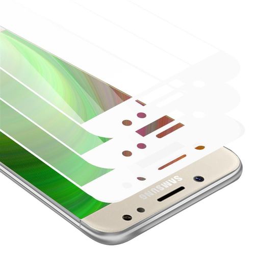 Cadorabo 3x Plein Écran Film De Protection Compatible Avec Samsung Galaxy J5 Pro / J530f En Transparent Avec Du Blanc - 3x Verre De Protection D'écran Durci (Tempered) D'une Dureté De 9h Avec 3d Touch