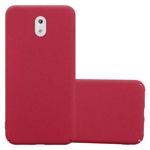 Cadorabo Housse Compatible Avec Nokia 3 2017 En Frosty Rouge - Hard Case Étui De Protection À L'aspect Givré Contre Les Rayures Et Les Chocs