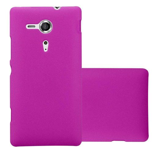 Cadorabo Housse Compatible Avec Sony Xperia Sp En Frosty Rose Vif - Hard Case Étui De Protection À L'aspect Givré Contre Les Rayures Et Les Chocs