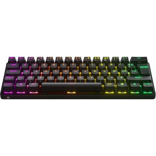 Clavier Gaming - AZERTY - STEELSERIES - Apex Pro Mini Wireless FR - Sans Pavé Numérique - Rétroéclairé - Noir