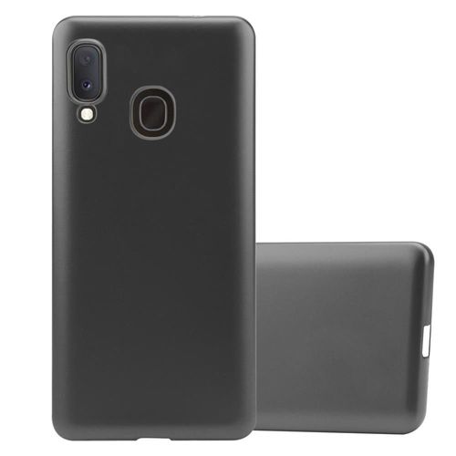 Cadorabo Housse Compatible Avec Samsung Galaxy A10e / A20e En Metallic Gris - Étui De Protection En Silicone Tpu Flexible