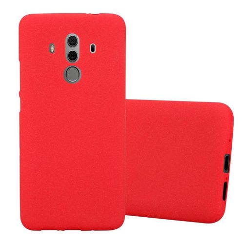 Coque Pour Huawei Mate 10 Pro En Frost Rouge Housse De Protection Étui En Silicone Tpu Flexible
