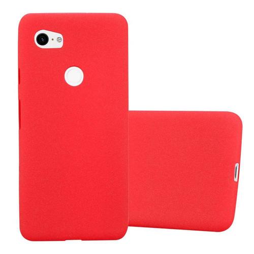 Cadorabo Housse Compatible Avec Google Pixel 2 Xl En Frost Rouge - Étui De Protection En Silicone Tpu Flexible