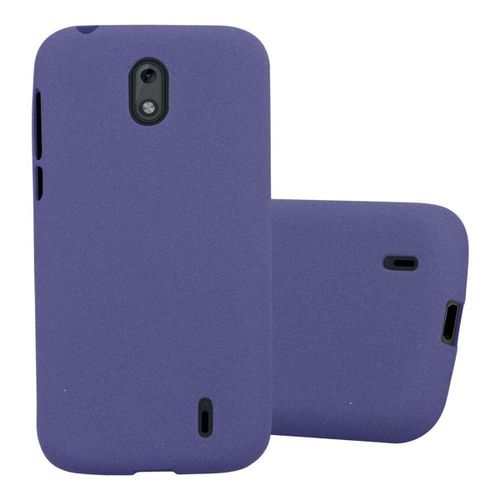 Cadorabo Housse Compatible Avec Nokia 1 2018 En Frost Bleu Foncé - Étui De Protection En Silicone Tpu Flexible