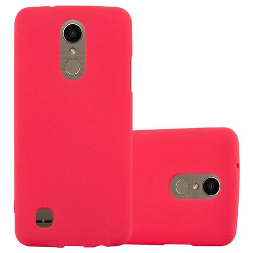 Cadorabo Housse Compatible Avec Lg K10 2017 En Frost Rouge - Étui De Protection En Silicone Tpu Flexible