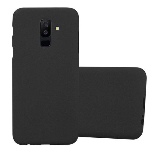 Cadorabo Housse Compatible Avec Samsung Galaxy A6 Plus 2018 En Frost Noir - Étui De Protection En Silicone Tpu Flexible