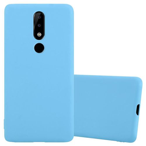 Cadorabo Housse Compatible Avec Nokia 5.1 Plus / X5 En Candy Bleu - Étui De Protection En Silicone Tpu Flexible