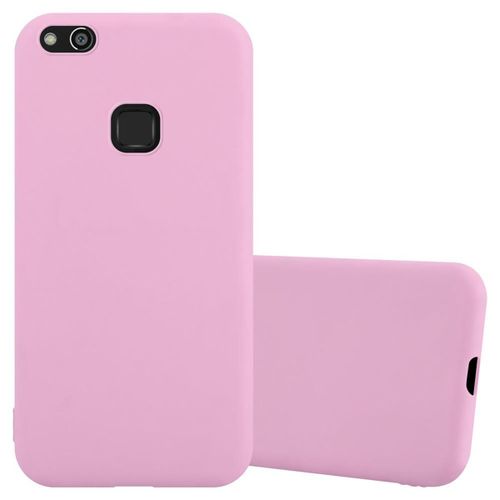 Coque Pour Huawei P10 Lite En Candy Rose Vif Housse De Protection Étui En Silicone Tpu Flexible