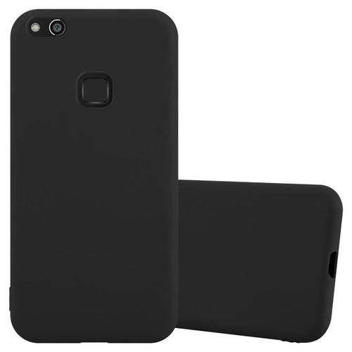 Cadorabo Housse Compatible Avec Huawei P10 Lite En Candy Noir - Étui De Protection En Silicone Tpu Flexible