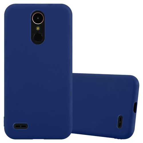 Coque Pour Lg K10 2017 En Candy Bleu Foncé Housse De Protection Étui En Silicone Tpu Flexible