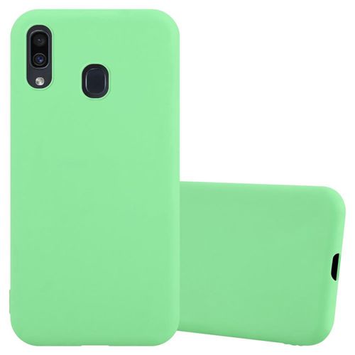 Cadorabo Housse Compatible Avec Samsung Galaxy A20 / A30 / M10s En Candy Vert Pastel - Étui De Protection En Silicone Tpu Flexible